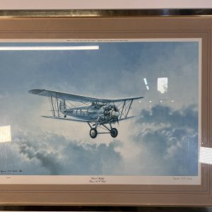 A Bristol Bulldog By Barrie Clark Limited Edition Pencil Signed Painting