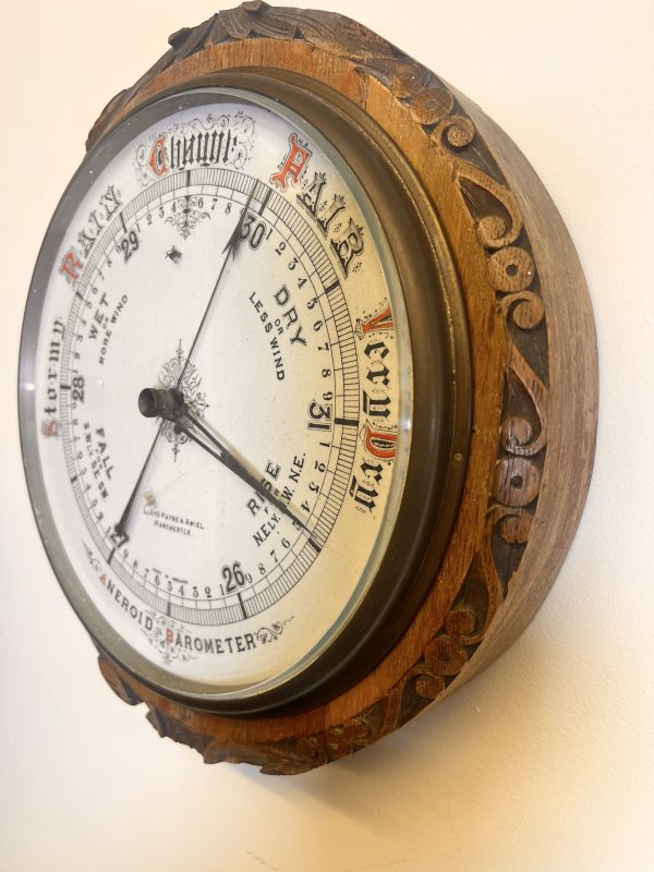 Large Antique Lloyd Payne And Amiel Aneroid Barometer - Image 5