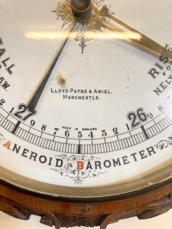 Large Antique Lloyd Payne And Amiel Aneroid Barometer - Image 4