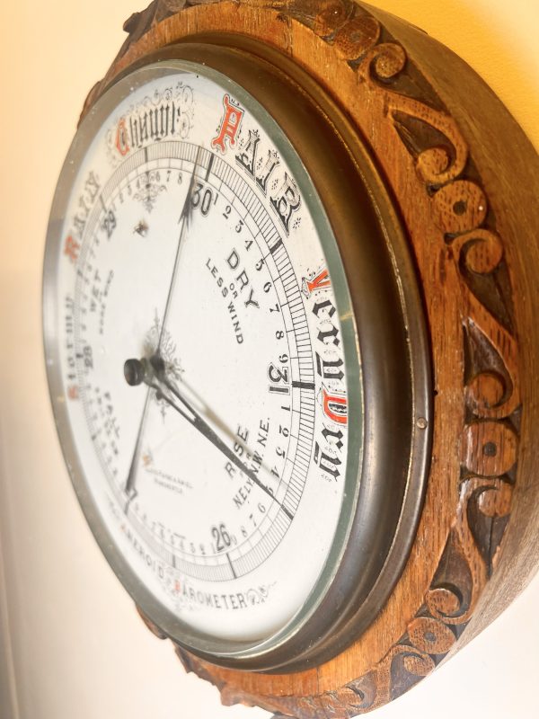 Large Antique Lloyd Payne And Amiel Aneroid Barometer - Image 2