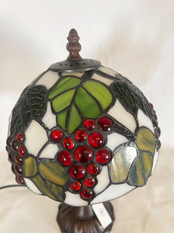 Tiffany Studios New York Style Light With Grapes And Vine Leaves - Image 4