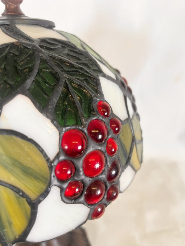 Tiffany Studios New York Style Light With Grapes And Vine Leaves - Image 2