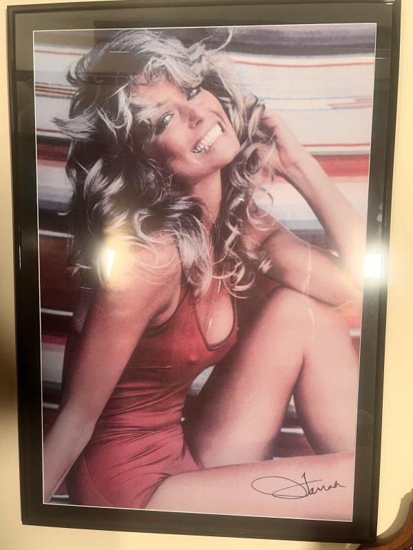 Original Vintage Farrah Fawcett Majors Red Swim Suit The Best Selling Poster Of All Time Signed