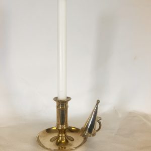 Vintage Brass Chamberstick Complete With Snuffer
