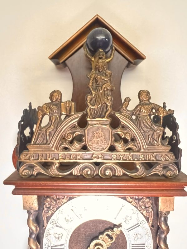 A Vintage Zaanse Clock Crafted Circa 1960 By Wuba (Warmink) From The Netherlands - Image 4