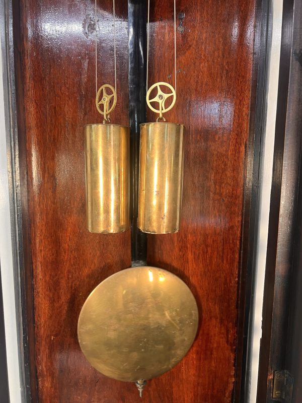 A 19th Century Walnut Cased Vienna Style Wall Clock With Twin Train Weight Driven Movement - Image 8