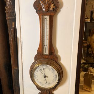 George III Mahogany Banjo Barometer By J J Lockwood Preston