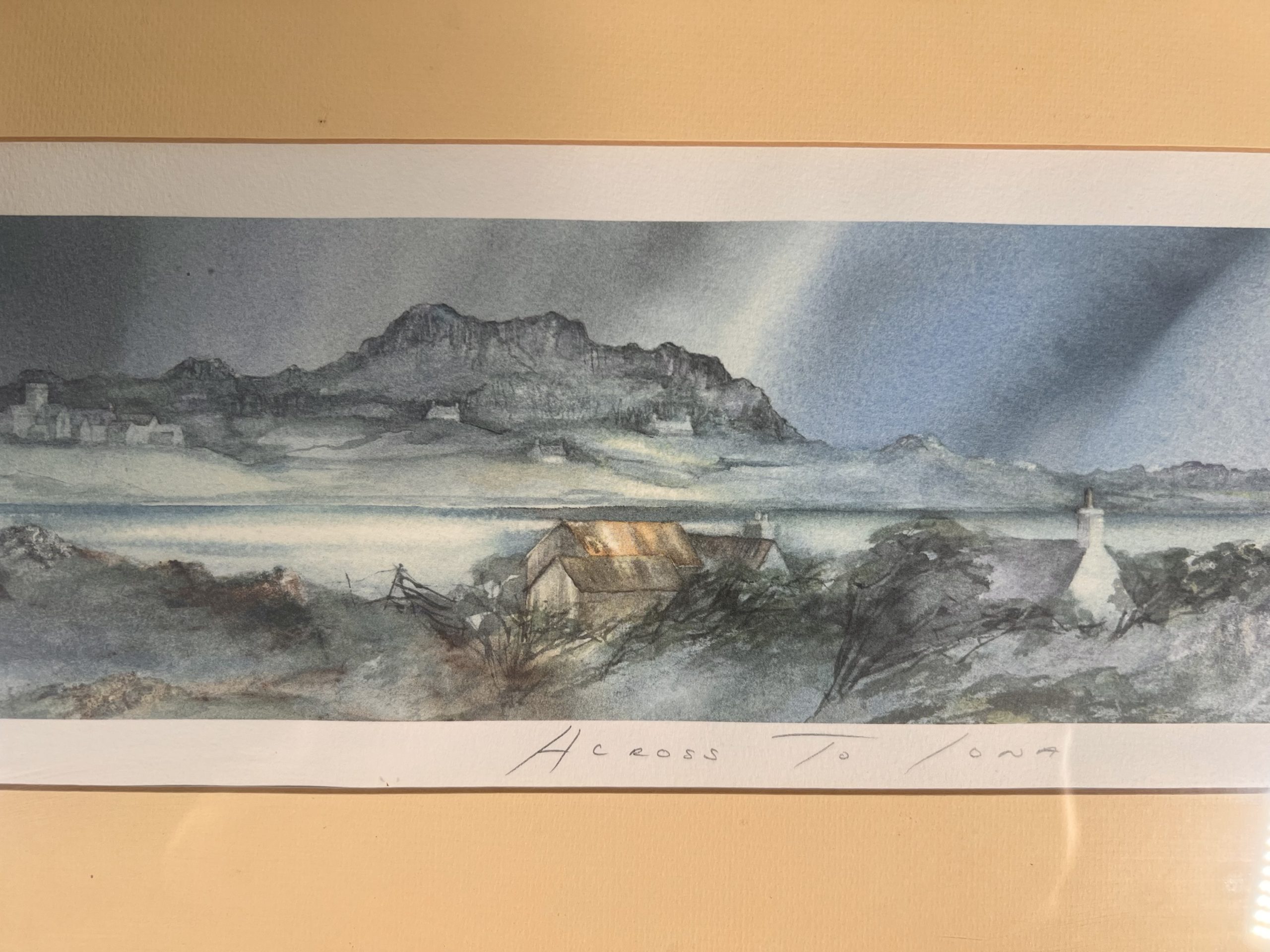 ‘Across to Iona’ Limited Edition Pencil Signed Print Number 347 Of 850 By The Artist Gillian McDonald - Image 4