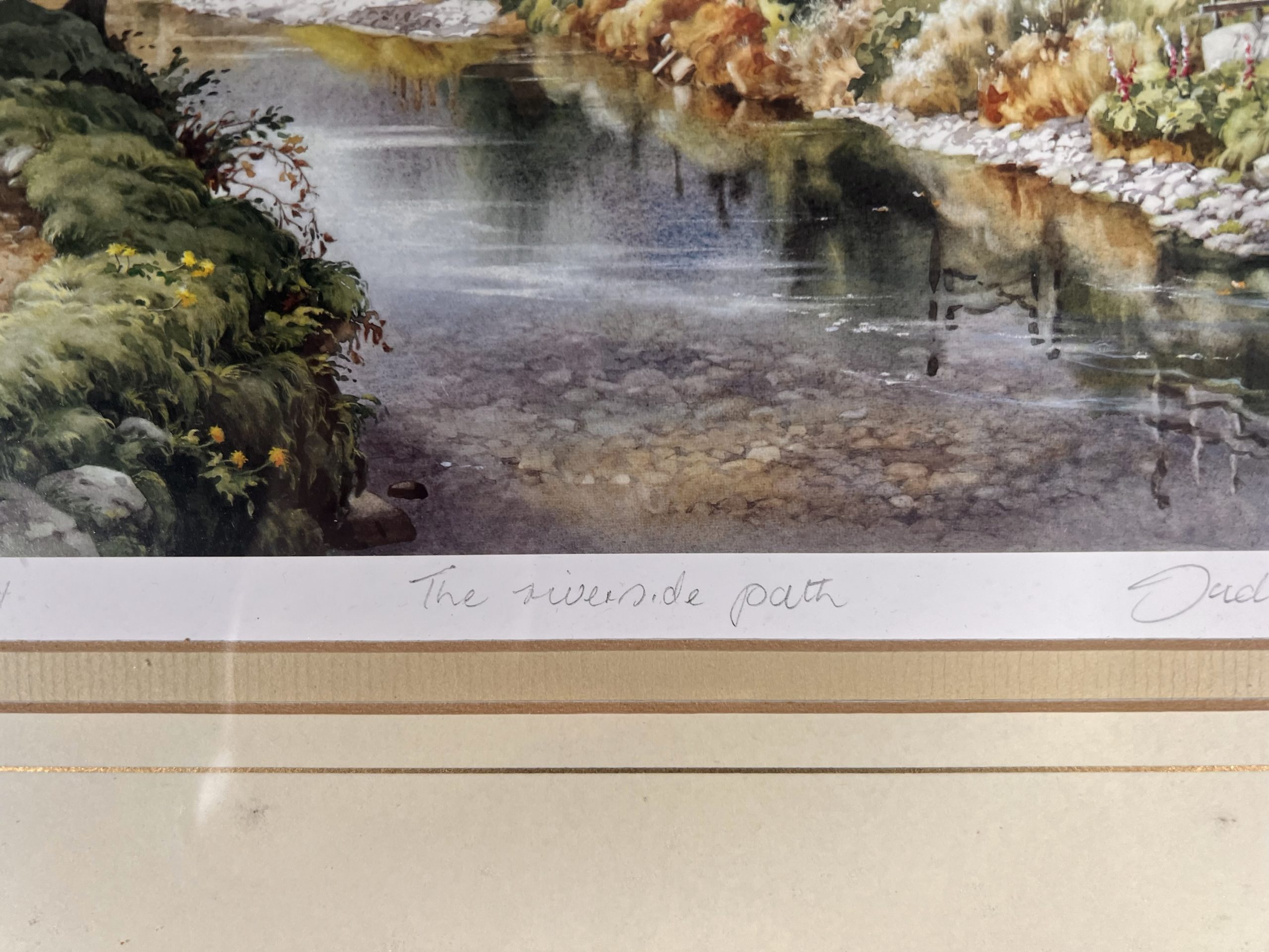 Judy Boyes "The Riverside Path" to Dungeon Ghyll Pencil Signed Lower Right - Image 4