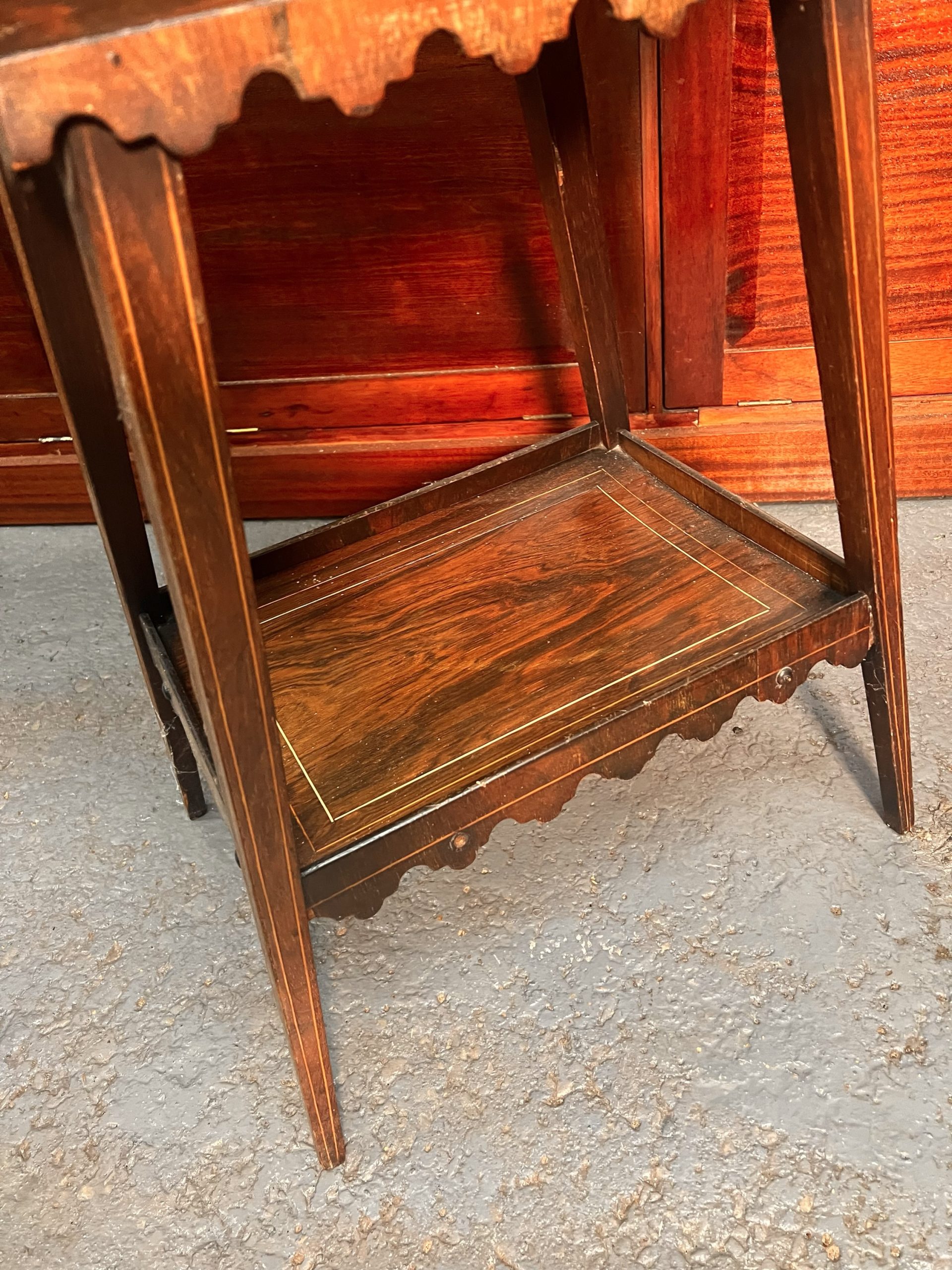 Sheraton Style Glazed Sewing Table – Circa 1890 - Image 7