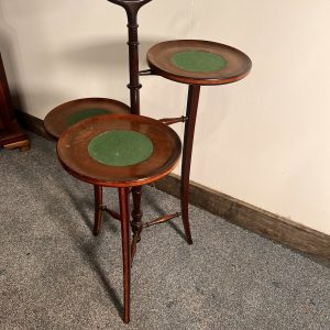 Antique Edwardian Mahogany Cake Stand / Plant Stand