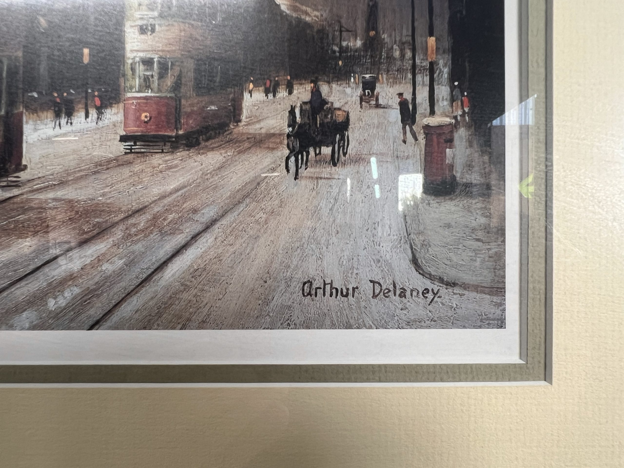 Arthur Delaney – Crown Courts, Minshull Street, Manchester With Trams In The Snow - Image 5