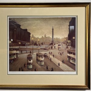 Great George Square Liverpool By Arthur Delaney Pencil Signed