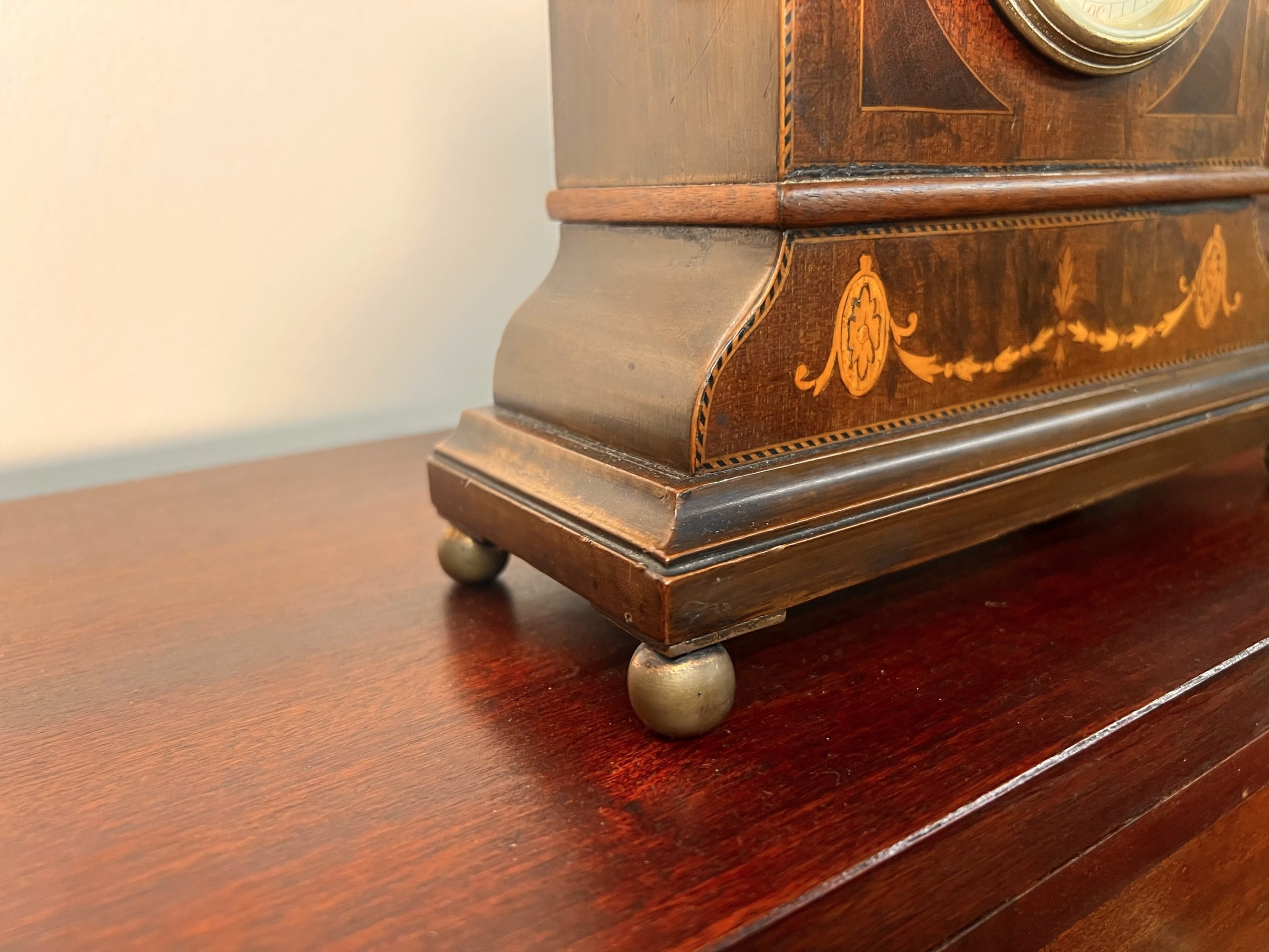 Edwardian Mantle Clock With Amazing Inlay Work - Image 6
