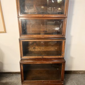 A Globe Wernicke Oak Bookcase – Four Elements with Drawer