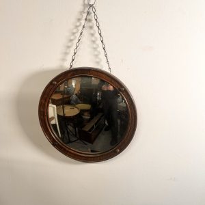 19th Century Regency Style Convex Butler's Mirror – Giltwood Frame – 40cm Diameter