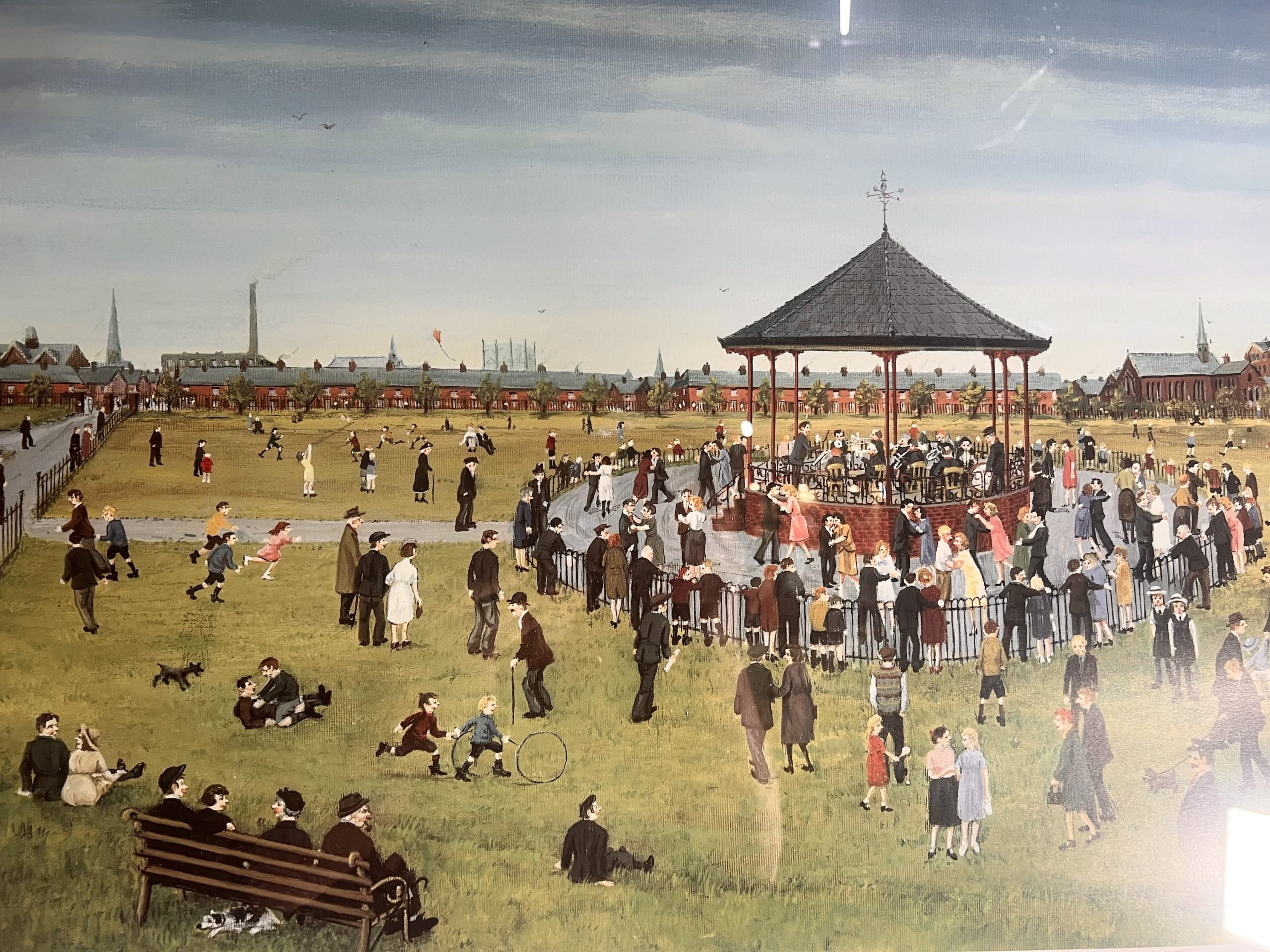 Tom Dodson – Dancing in the Park – Pencil Signed - With Studio Arts Embossed Stamp