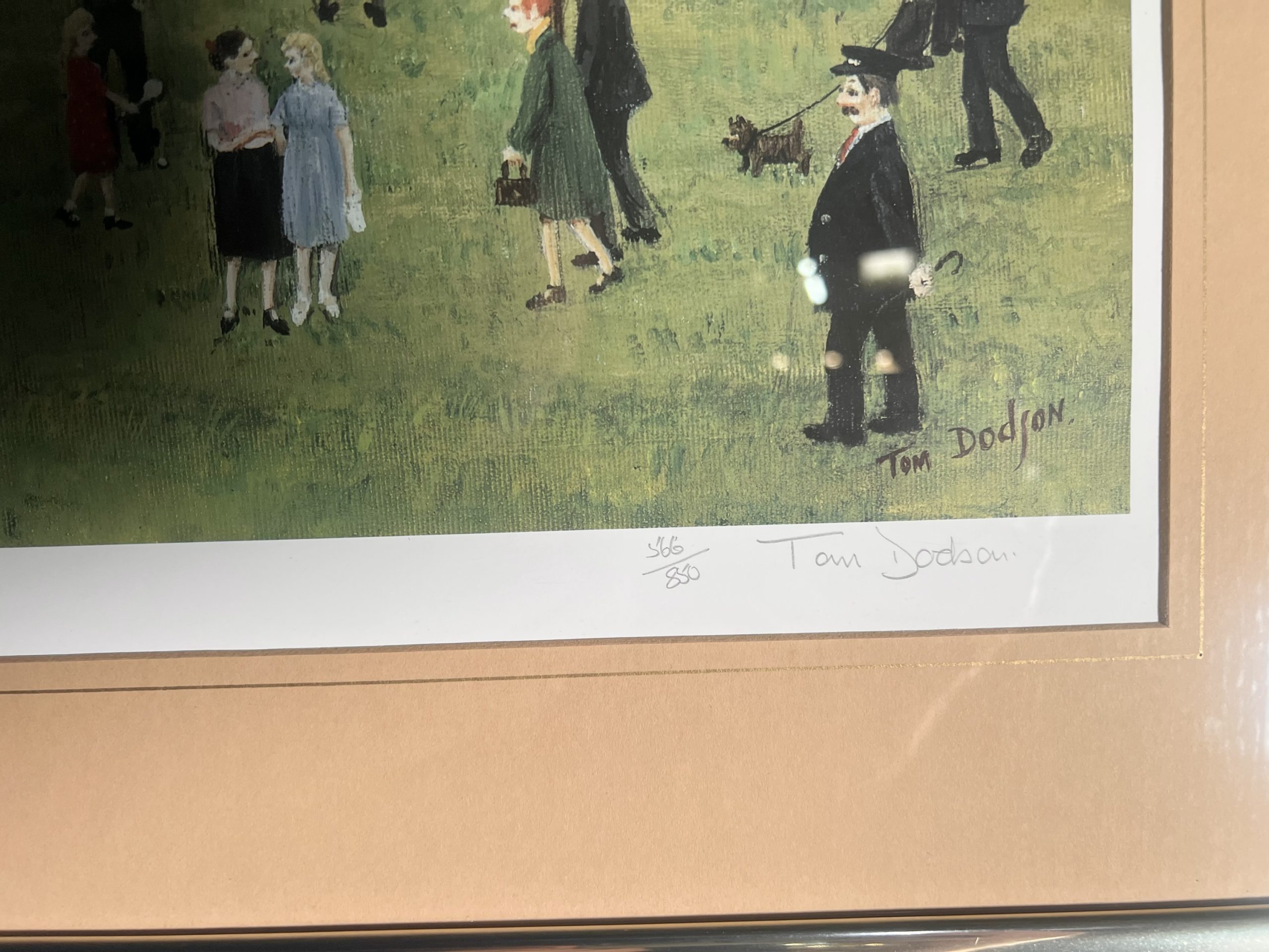 Tom Dodson – Dancing in the Park – Pencil Signed - With Studio Arts Embossed Stamp - Image 4