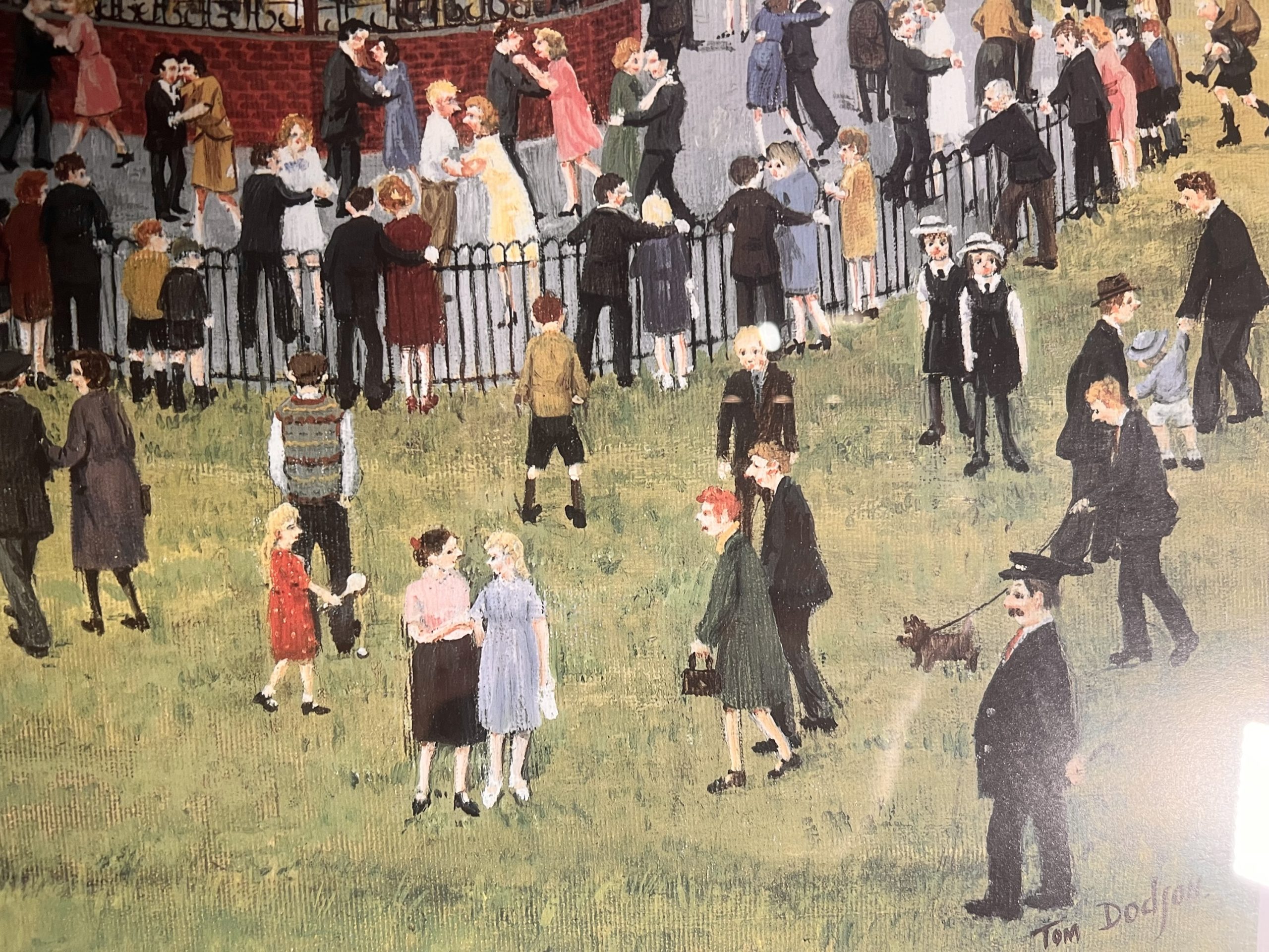 Tom Dodson – Dancing in the Park – Pencil Signed - With Studio Arts Embossed Stamp - Image 9