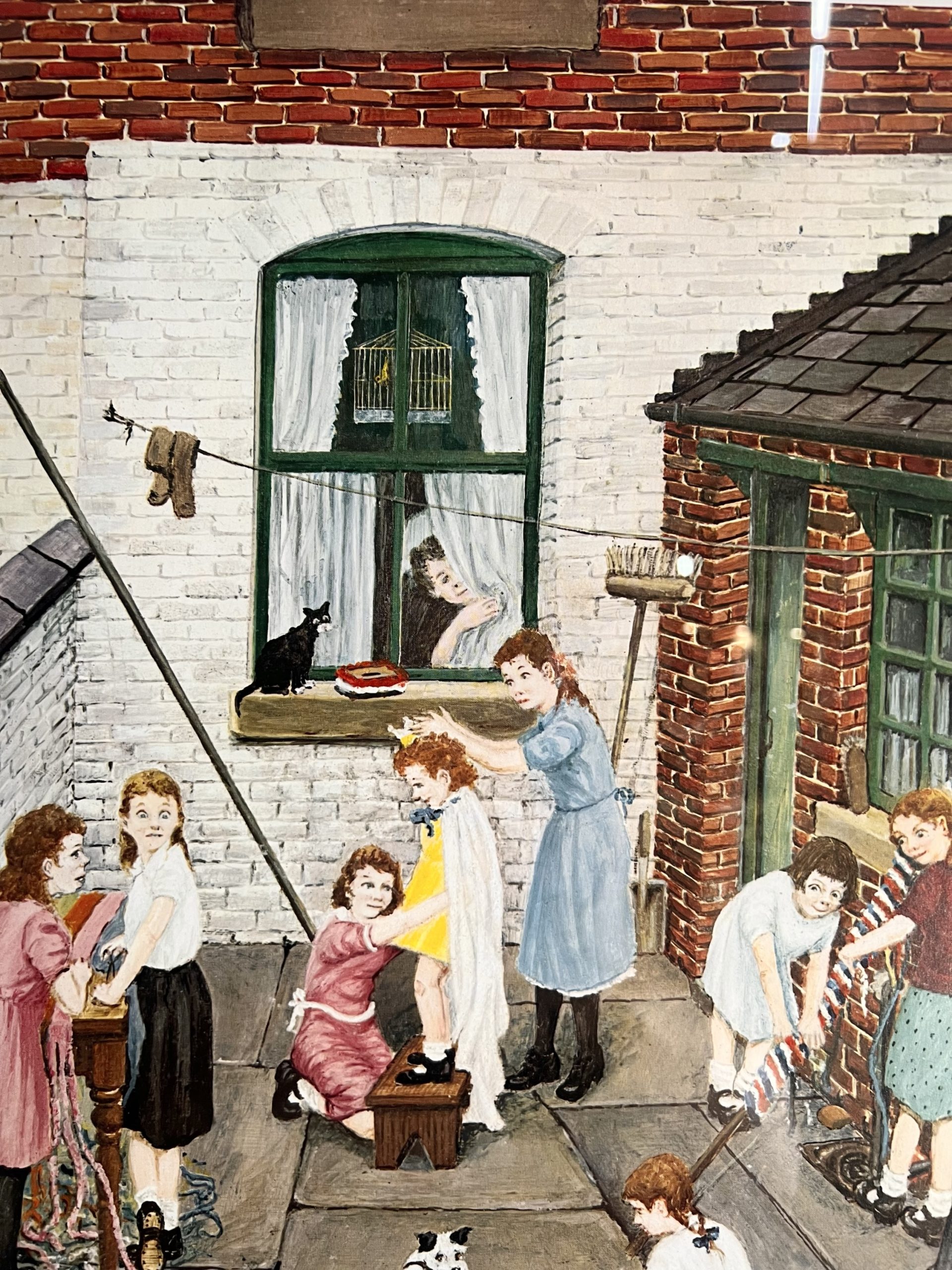 Tom Dodgson (1910–1991) Pencil Signed Original – "Back Yard Scene" With Studio Gallery Embossed Stamp - Image 10