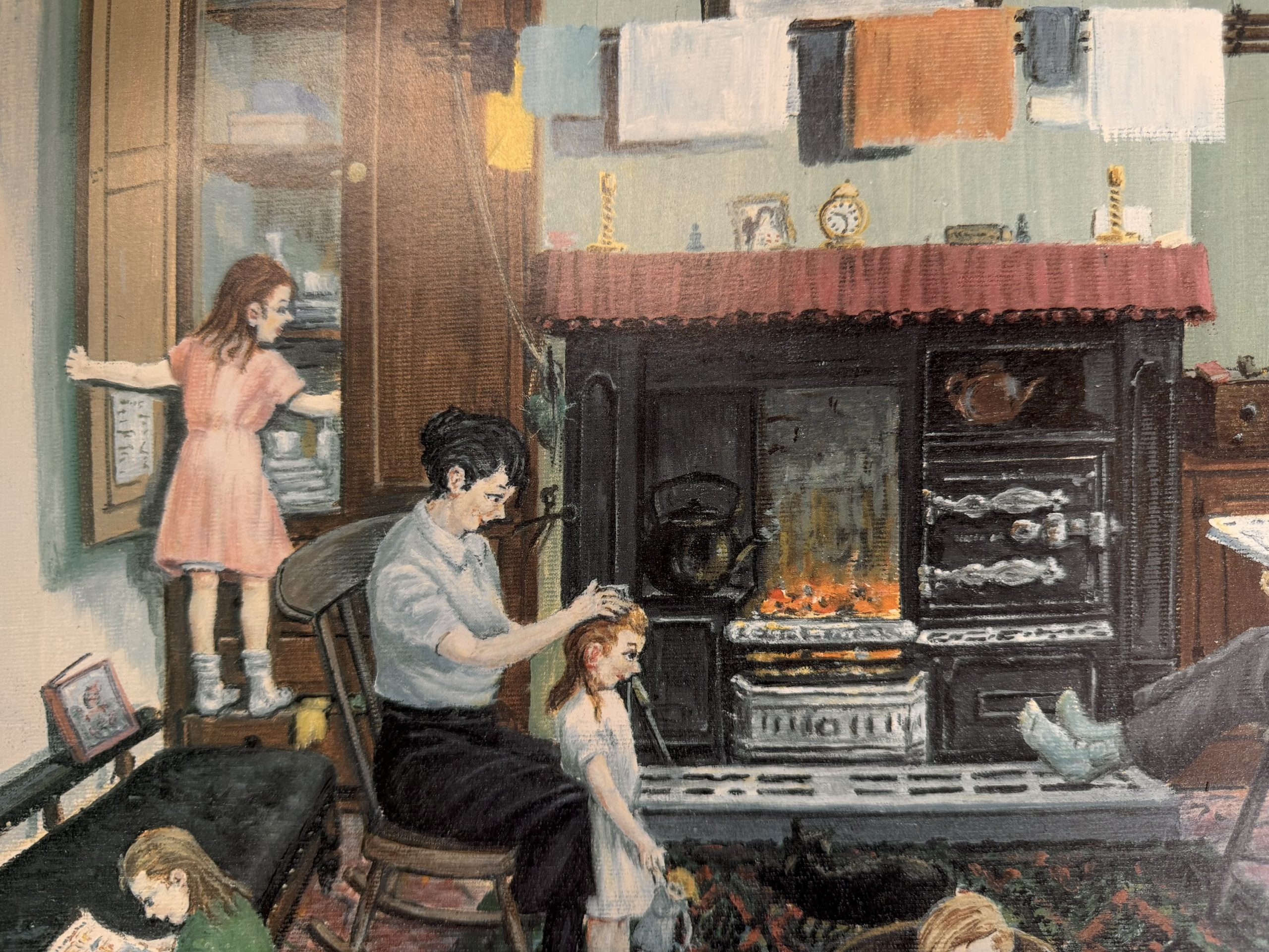 Tom Dodgson (1910–1991) – "Evening at Home" – Original Pencil Signed Print with Studio Arts Gallery Embossed Stamp - Image 3