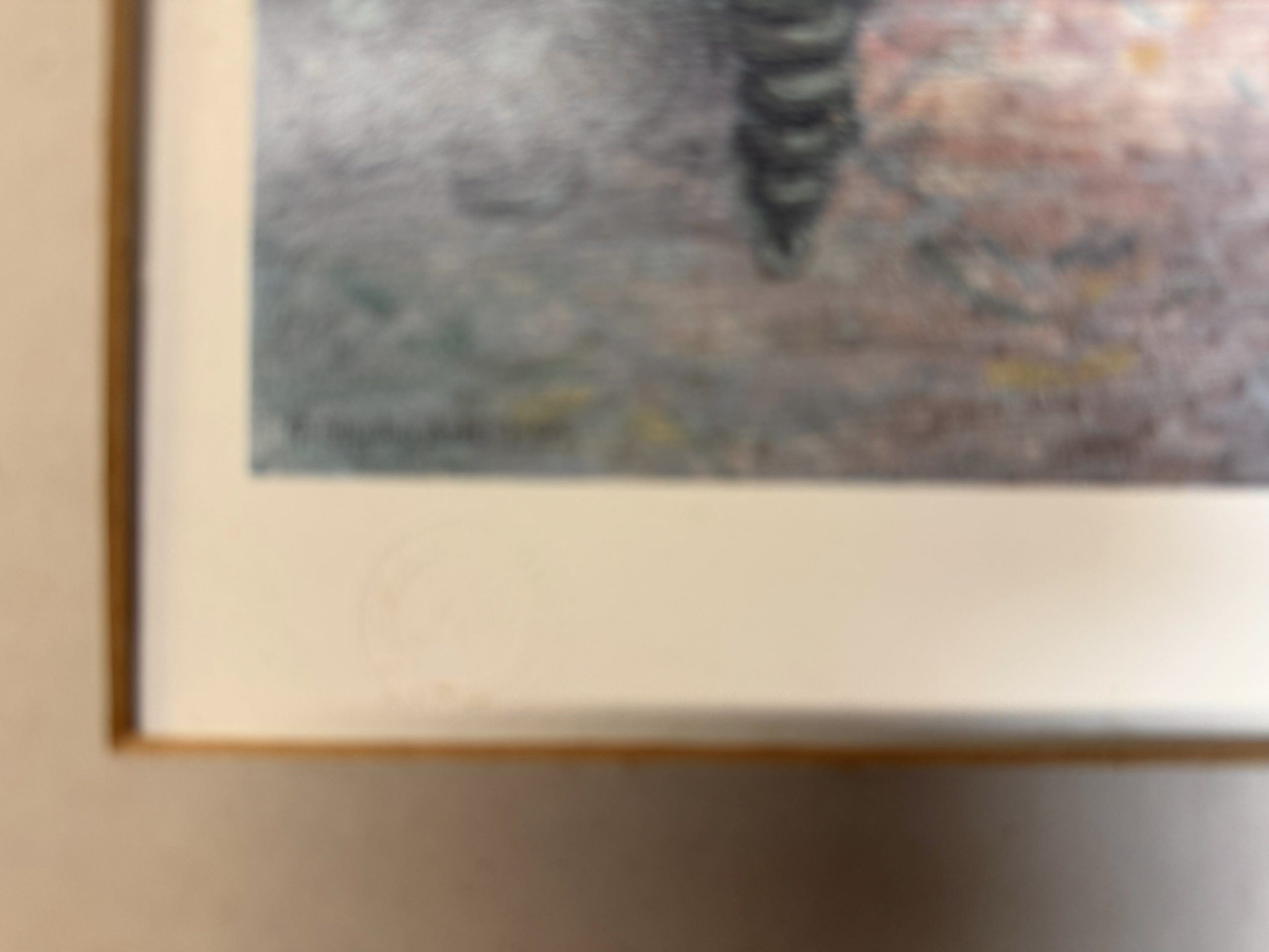 Tom Dodgson (1910–1991) – "Evening at Home" – Original Pencil Signed Print with Studio Arts Gallery Embossed Stamp - Image 8