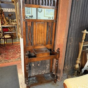 Stunning Victorian Carved Oak Hall Stand – C1880