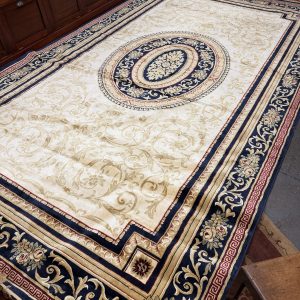Aubusson-Style French Wool Flat-Weave Rug – 4800 × 2700cm
