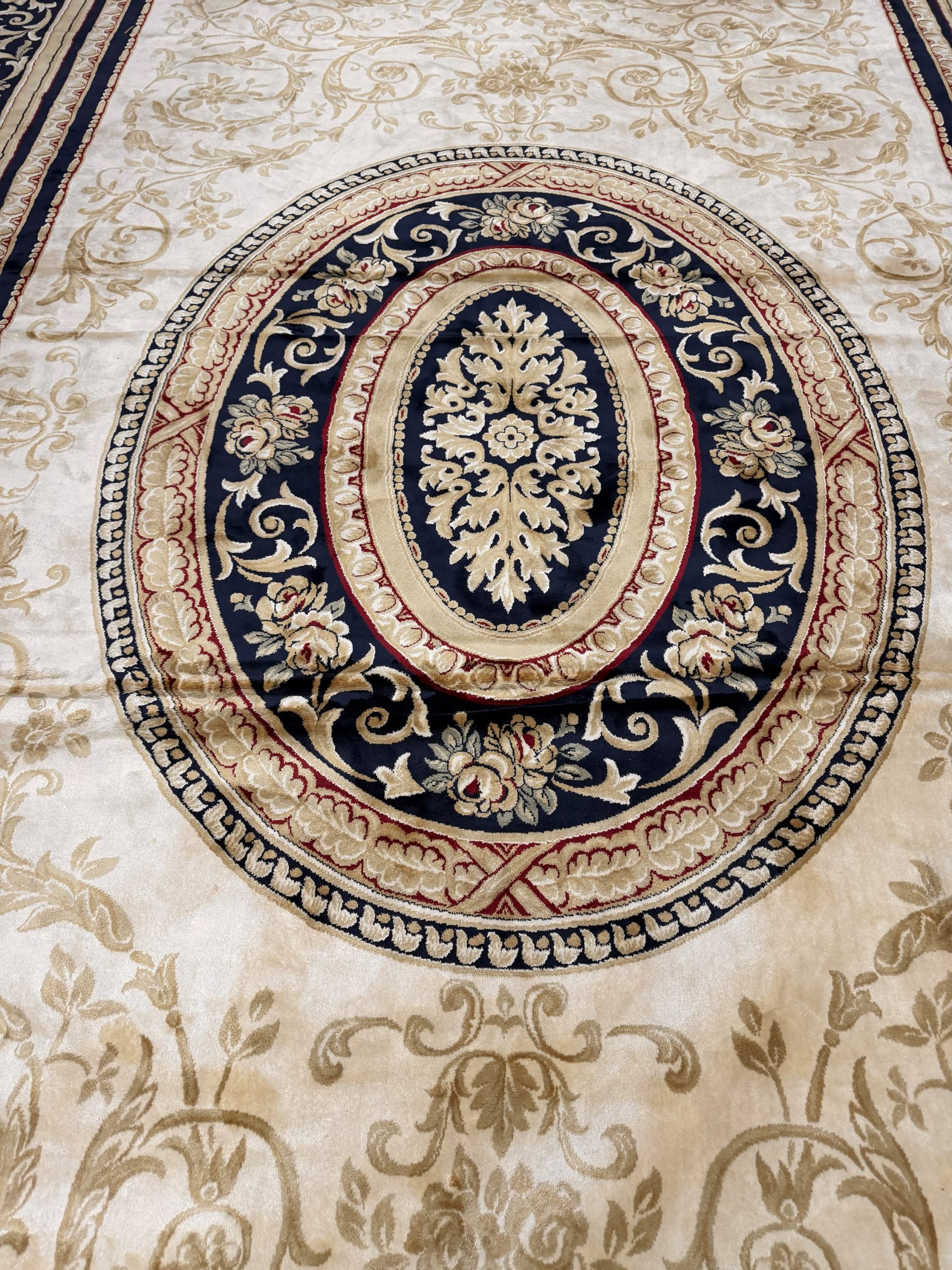 Aubusson-Style French Wool Flat-Weave Rug – 4800 × 2700cm - Image 3