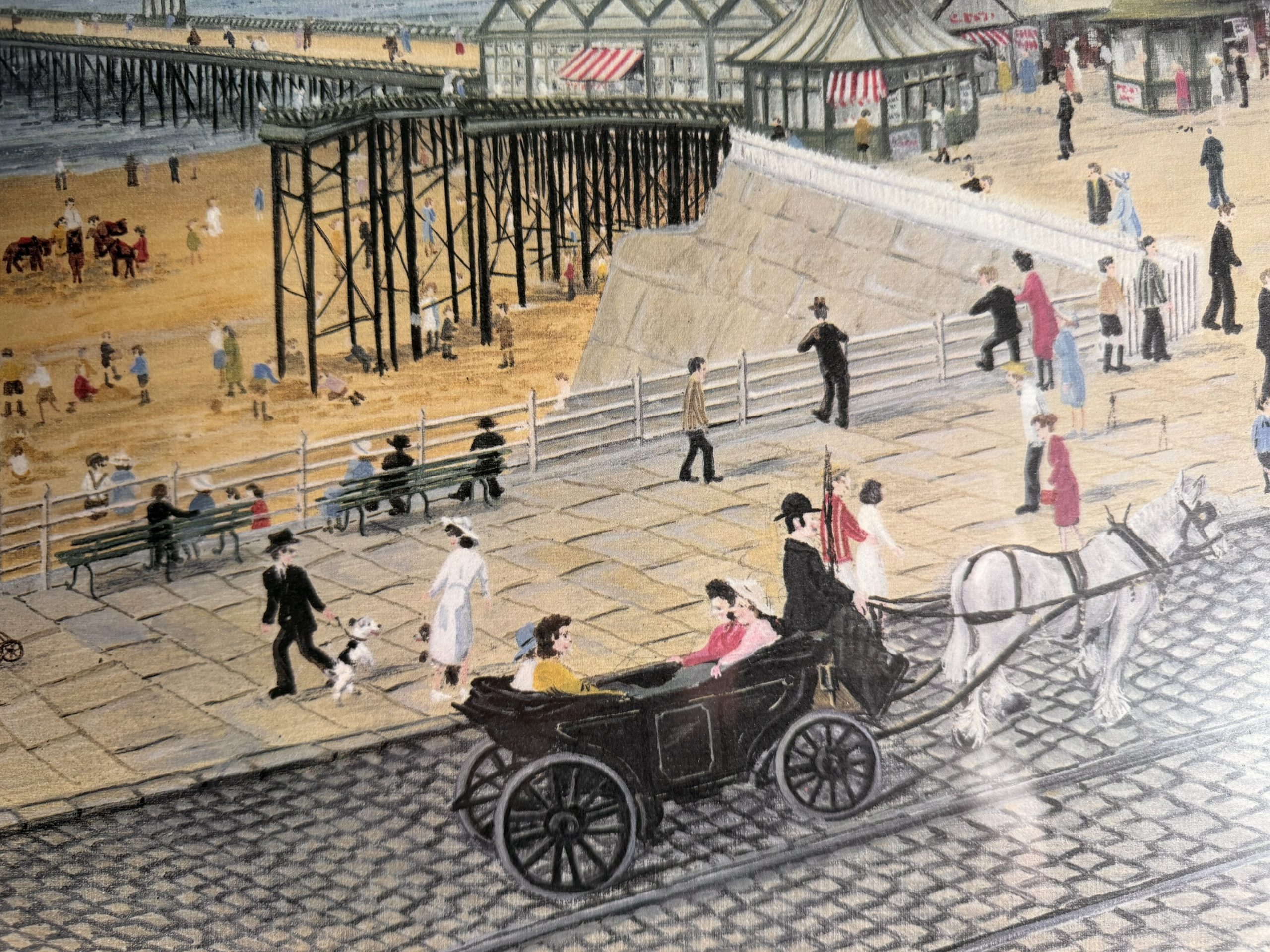 Tom Dodson – Blackpool North Pier Painting, Pencil Signed, Fine Art Stamped - Image 4