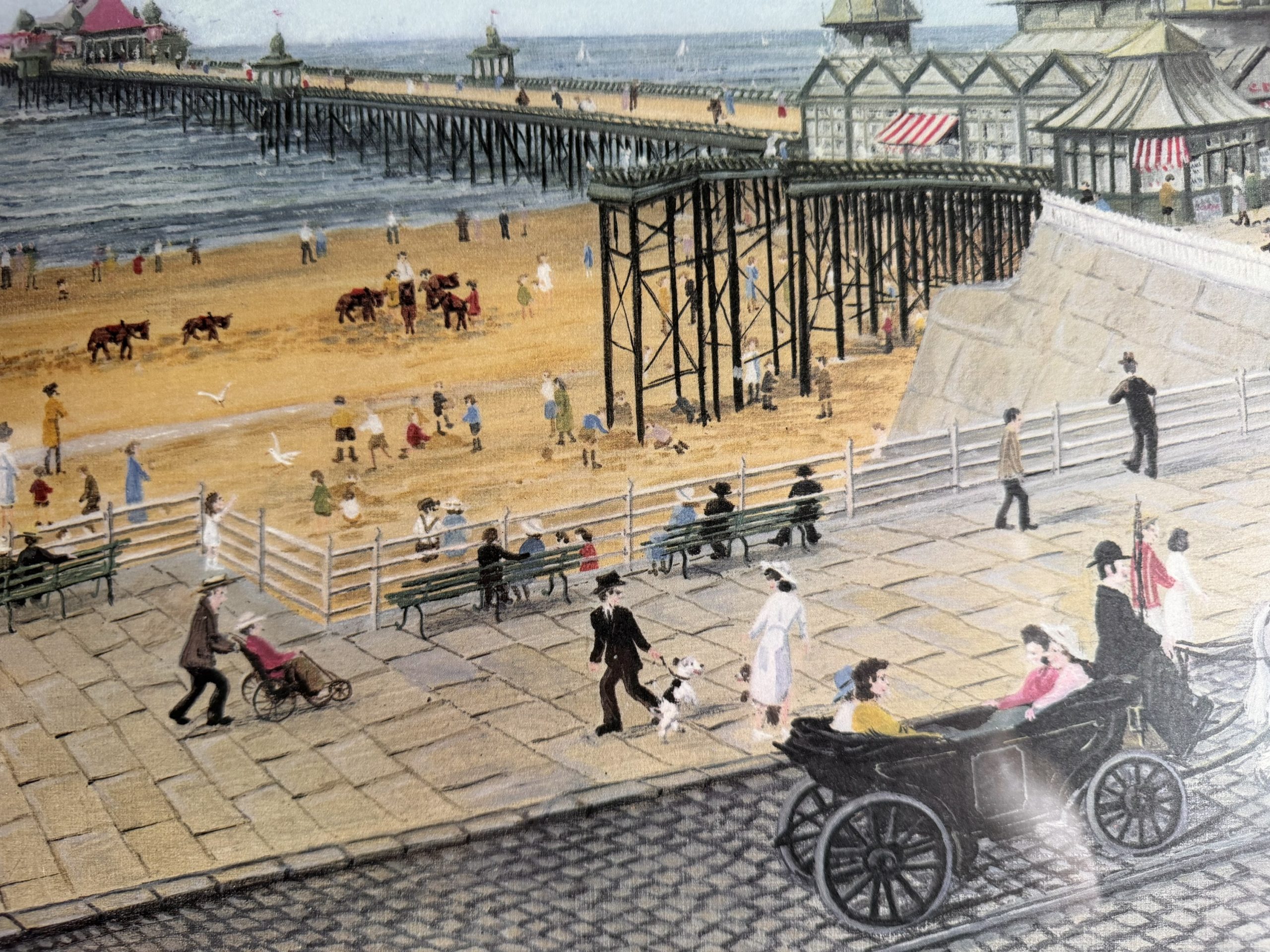 Tom Dodson – Blackpool North Pier Painting, Pencil Signed, Fine Art Stamped - Image 5