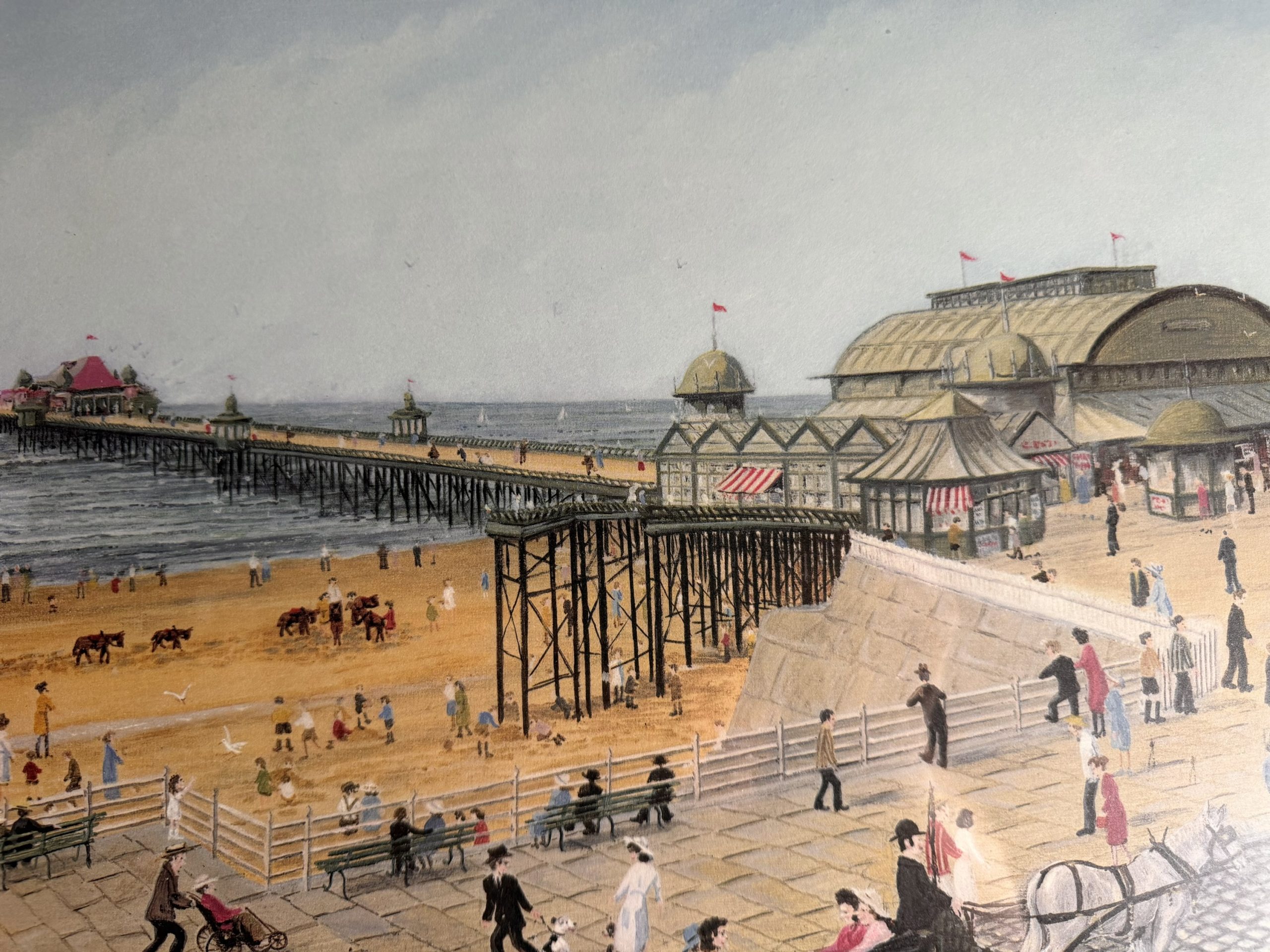 Tom Dodson – Blackpool North Pier Painting, Pencil Signed, Fine Art Stamped - Image 6