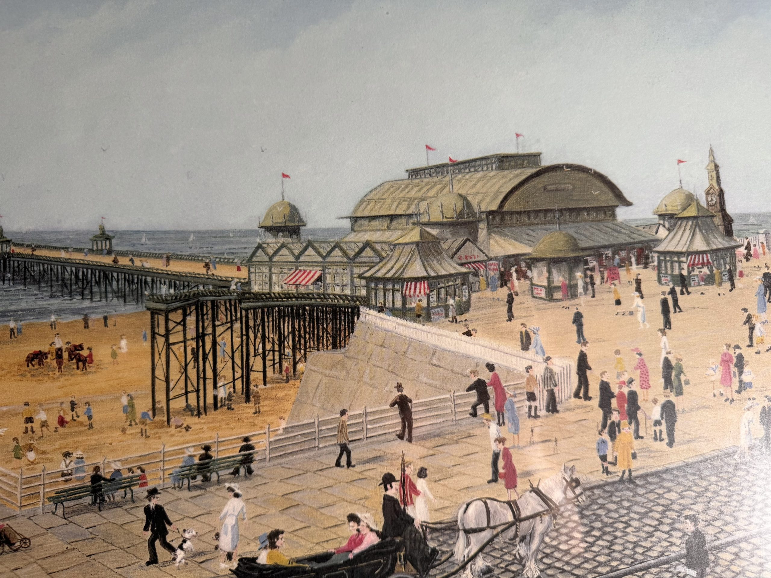 Tom Dodson – Blackpool North Pier Painting, Pencil Signed, Fine Art Stamped - Image 7