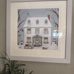 Christmas House Fine Art Giclée Print By Sally Swannell