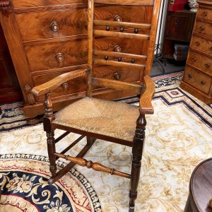 Charming 19th Century English Antique Ash Rocking Chair – Lancashire, Circa 1830