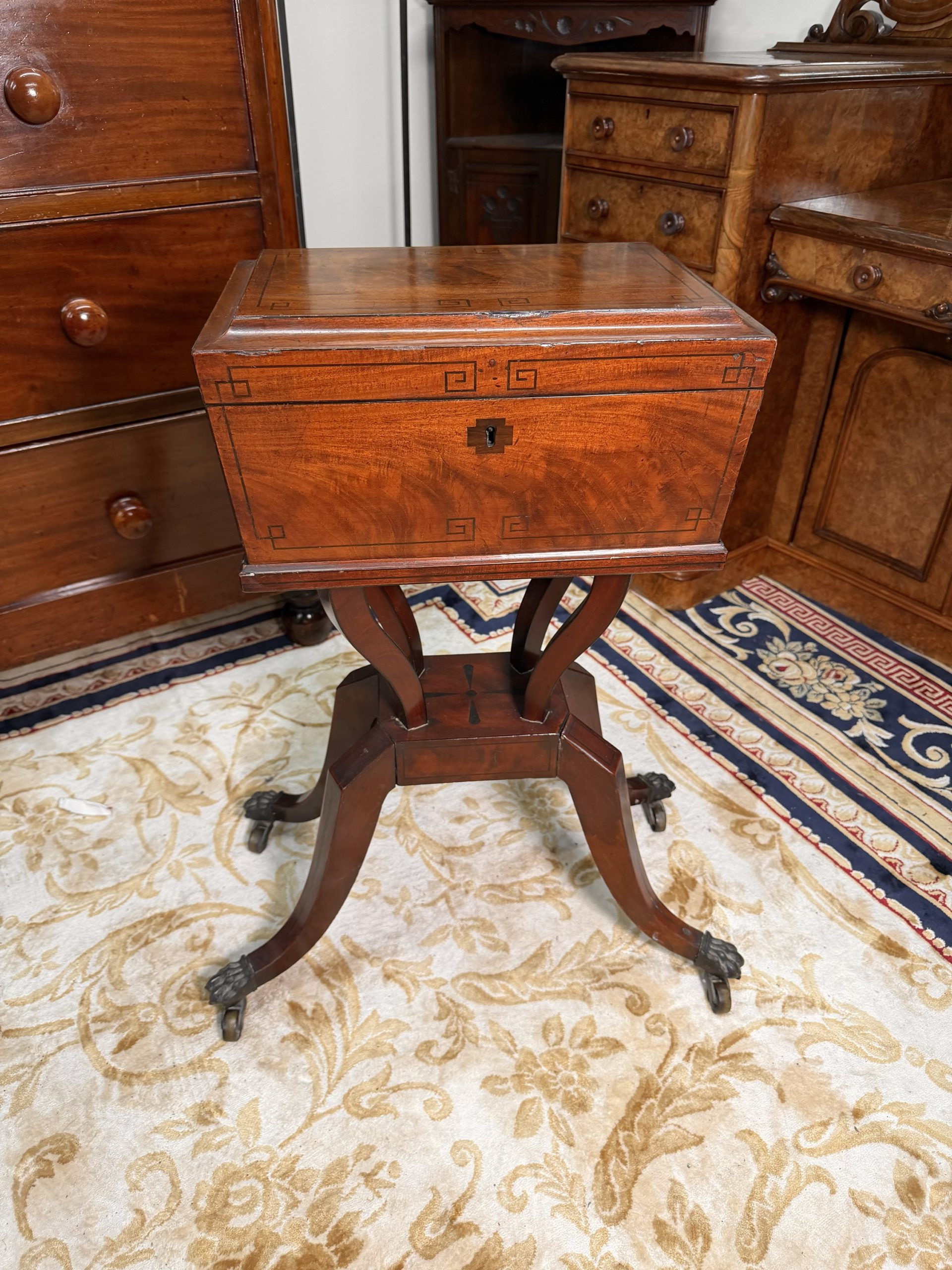Regency Rosewood Teapoy – c.1820