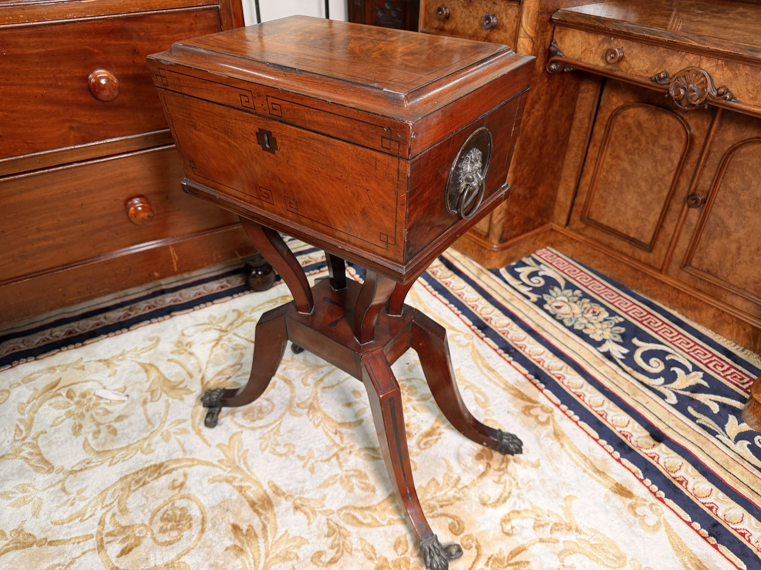 Regency Rosewood Teapoy – c.1820 - Image 8