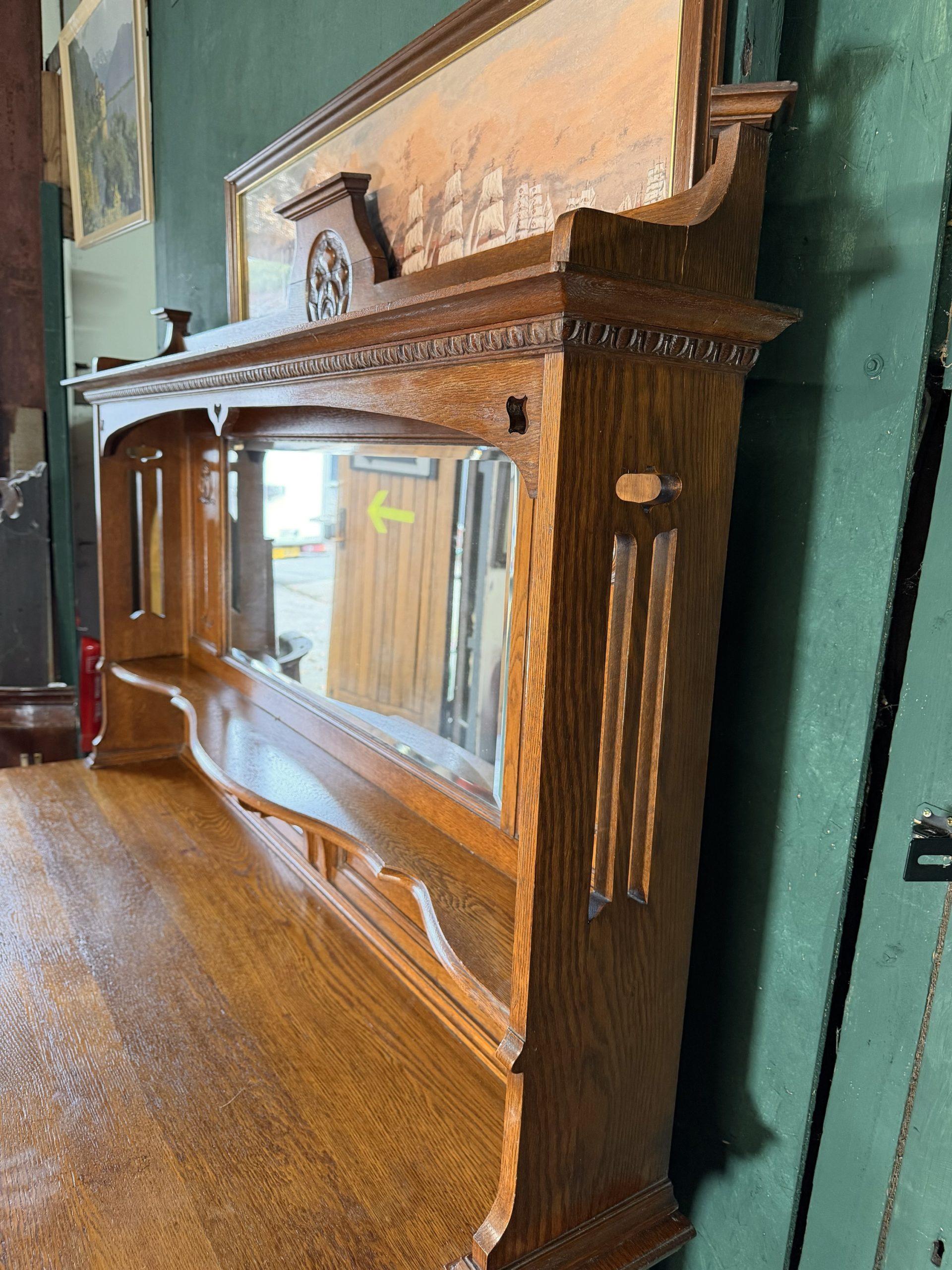 ANTIQUE ENGLISH ARTS & CRAFTS OAK SIDEBOARD – LIBERTY TASTE – c.1900 - Image 4