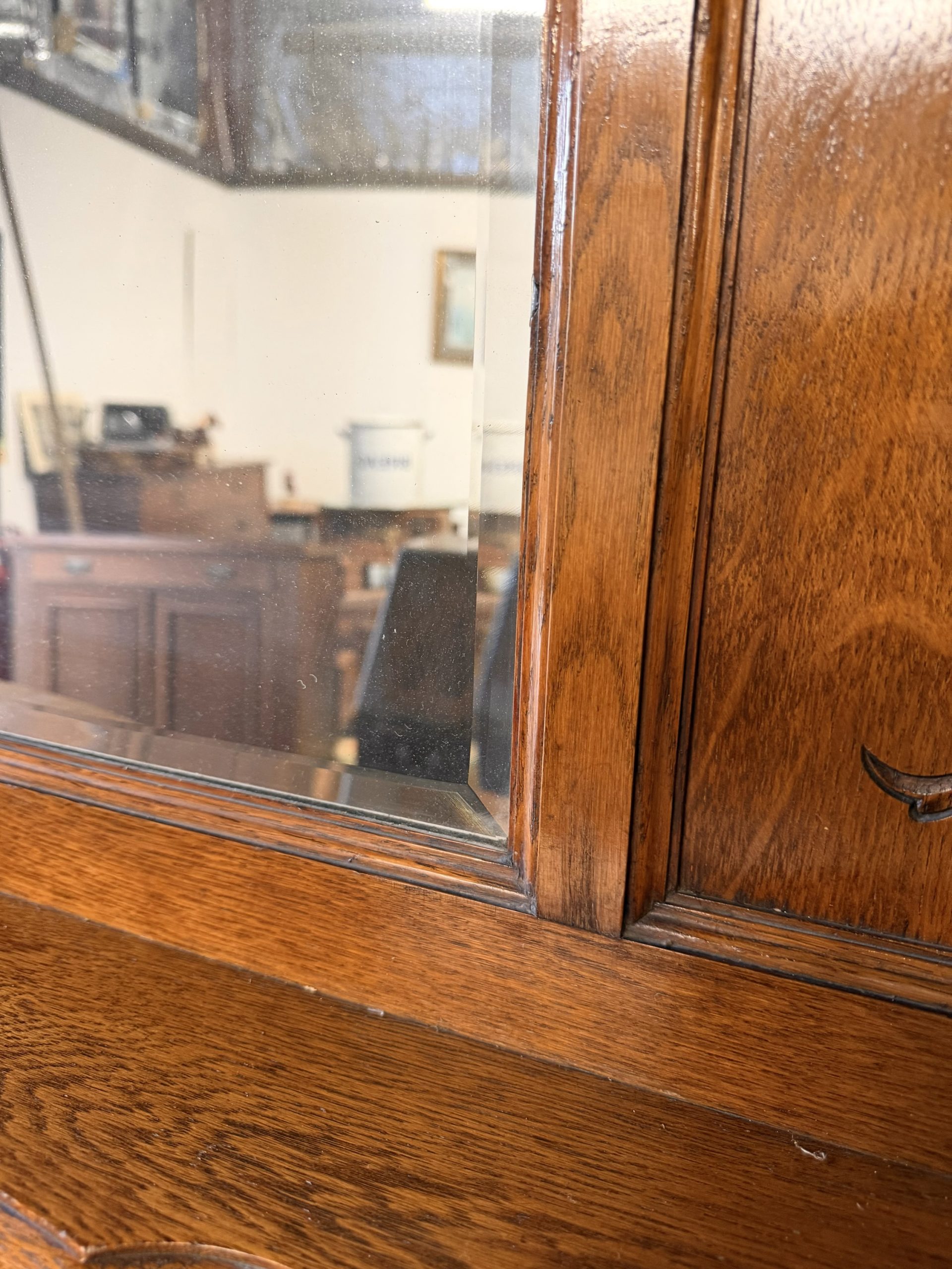 ANTIQUE ENGLISH ARTS & CRAFTS OAK SIDEBOARD – LIBERTY TASTE – c.1900 - Image 7
